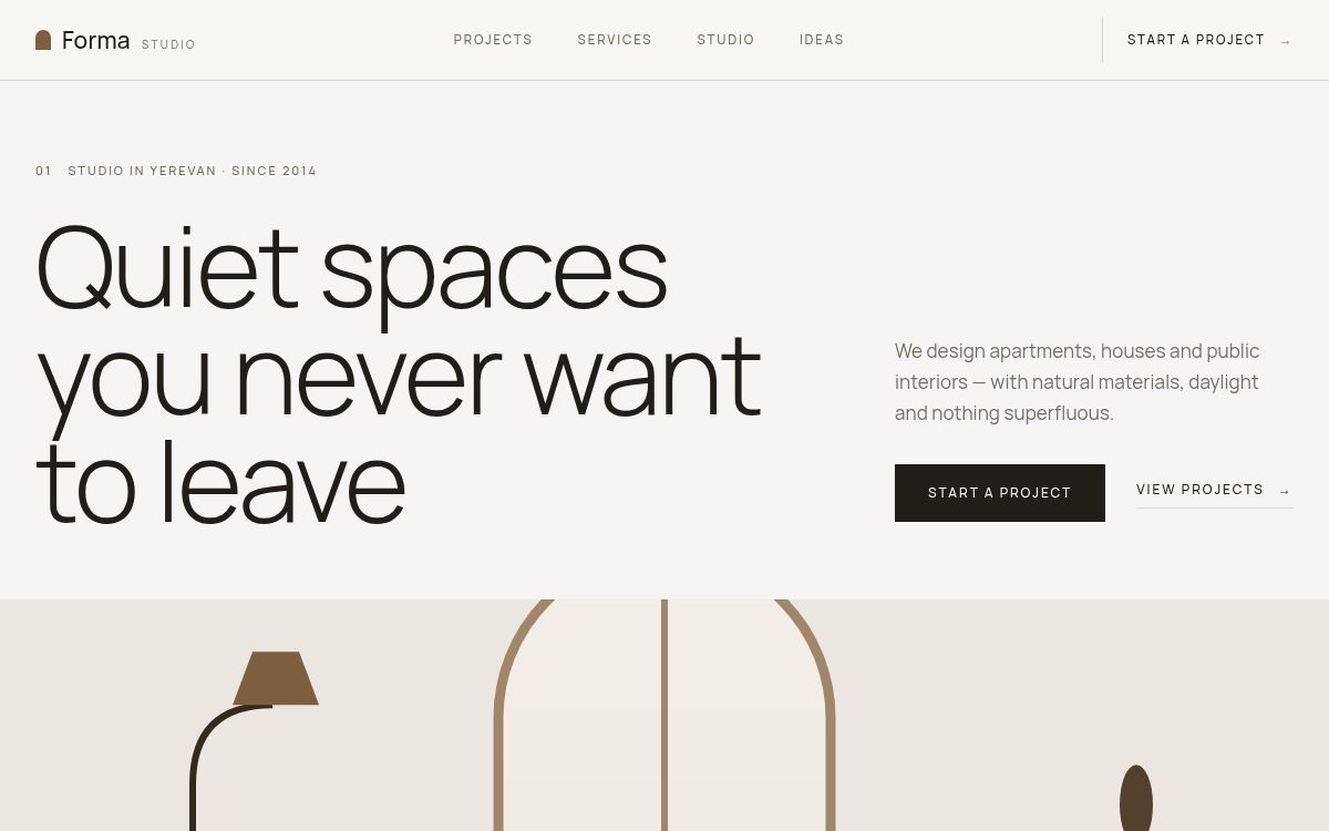 Studio Forma — Interior design · architecture